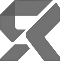Минималистичный абстрактный логотип компании Кейс Симулятор CS в серых тонах на белом фоне